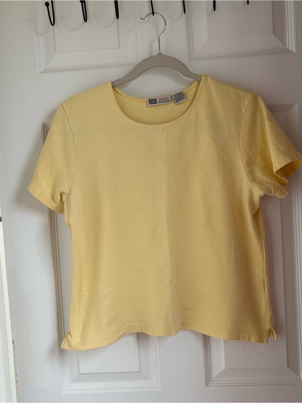 Faded Glory Short Sleeve Crewneck Tee - Yellow